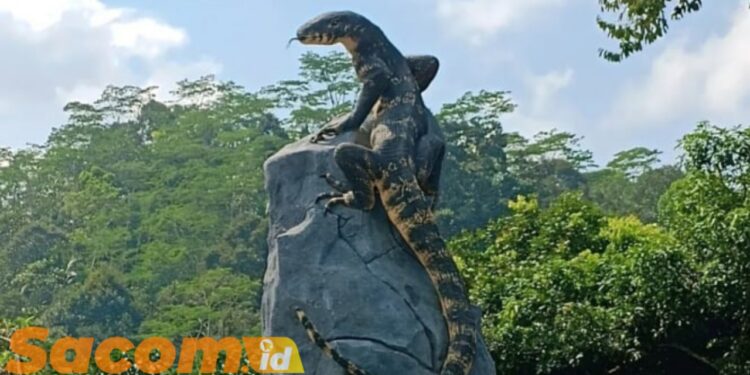 Tugu Biawak di Krasak Wonosobo Menarik Perhatian, Isu Anggaran Rp50 Juta Diklarifikasi