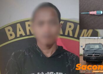Hanya Bermodal Obeng dan Kunci Palsu, Pria di Kukar Gasak Mobil L300