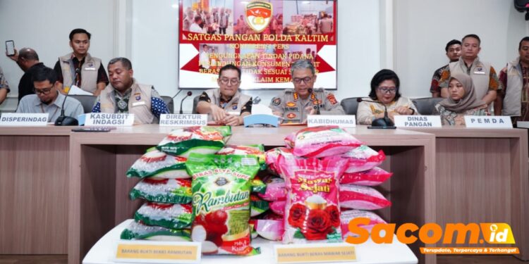 Polda Kaltim Ungkap Peredaran Beras “Premium” Palsu, Satu Pelaku Diamankan