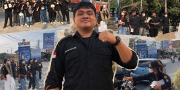 Kabut Asap Selimuti Samarinda, BEM FISIP UWGM Bagikan Ratusan Masker ke Pengendara